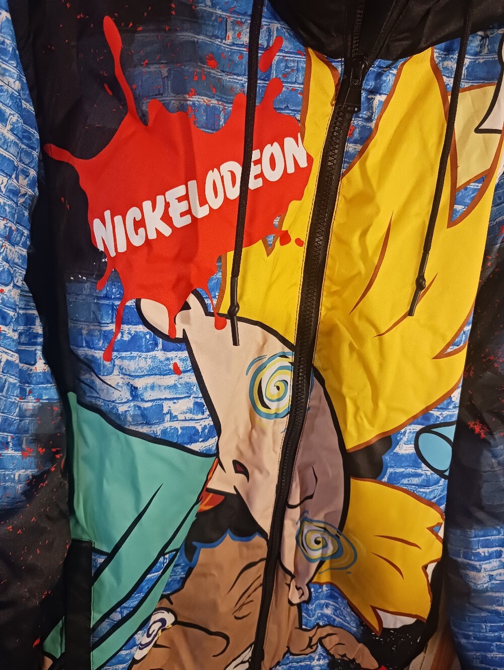 MEMBERS ONLY NICKELODEON Hey Arnold Cartoon Jacket Coat Mens Large - Picture 2 of 10